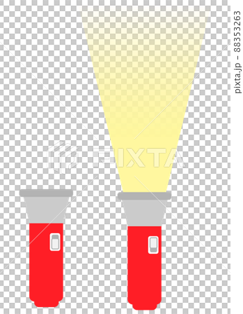 懐中電灯のイラスト オン・オフ2種類 懐中電灯のイラスト オン・オフ2種類 88353263