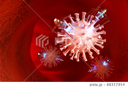 Nanobots are destroying the coronavirus. 88357954