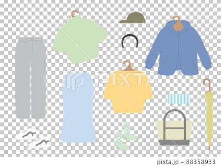 Women's clothing set 2 Spring clothing, outerwear, skirts, short sleeve knits, trousers, shoes, bags, accessories 88358933