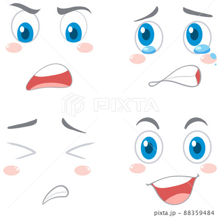 Set of different facial expression Set of different facial expression 88359484
