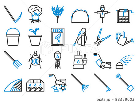 Garden Icon Set Garden Icon Set 88359602