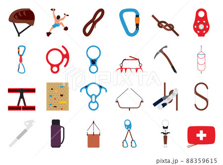 Alpinist Icon Set Alpinist Icon Set 88359615