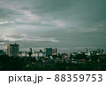 Bangkok (Thailand) 27/03/2022- Sunset cityscape view with beautiful sky. Colorful cloud and sky sunset. 88359753