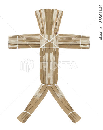 藁人形白バック_縦 藁人形白バック_縦 88361886