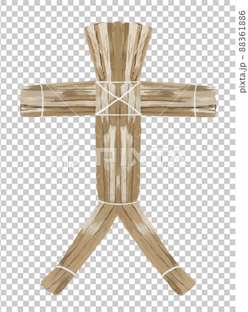 藁人形白バック_縦 藁人形白バック_縦 88361886