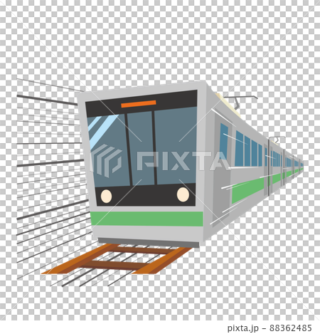 走る電車 88362485