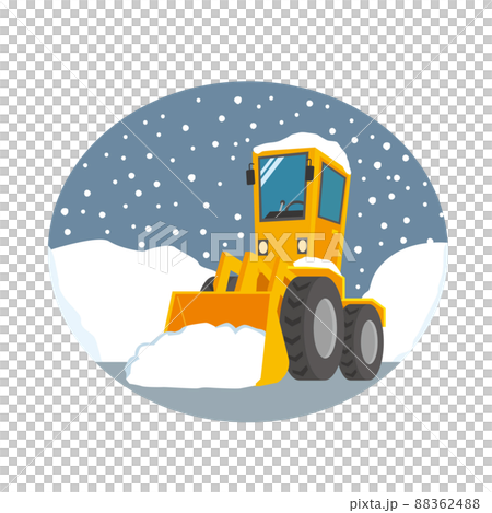 ホイールローダーでの除雪作業 88362488
