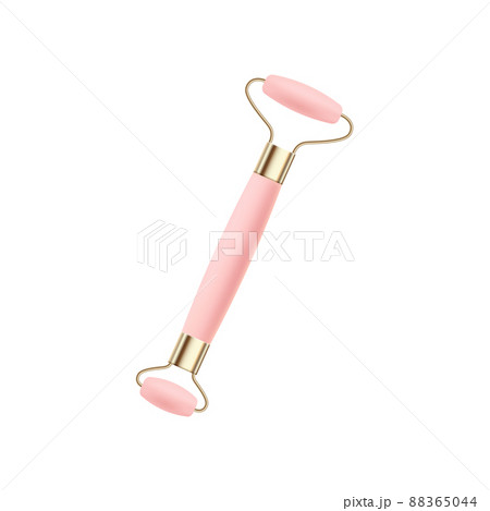 Quartz roller for face massage template, realistic vector illustration isolated. Quartz roller for face massage template, realistic vector illustration isolated. 88365044