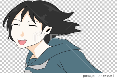 Illustration of a girl in a sailor suit (2) Illustration of a girl in a sailor suit (2) 88365061