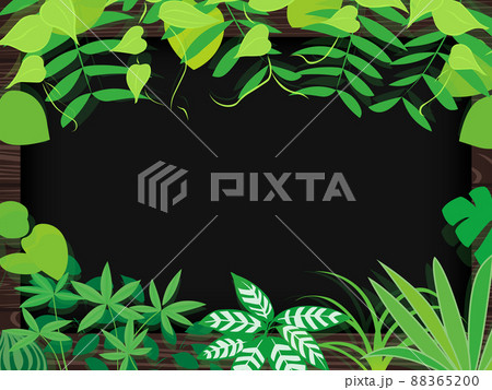 観葉植物のメッセージボードイラスト 観葉植物のメッセージボードイラスト 88365200