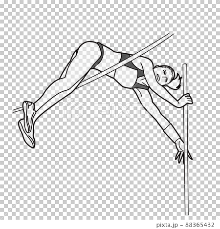 棒高跳び イラスト 棒高跳び イラスト 88365432