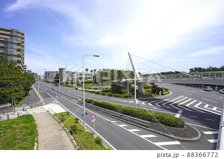 国道134号線の歩道橋からの眺め 国道134号線の歩道橋からの眺め 88366772