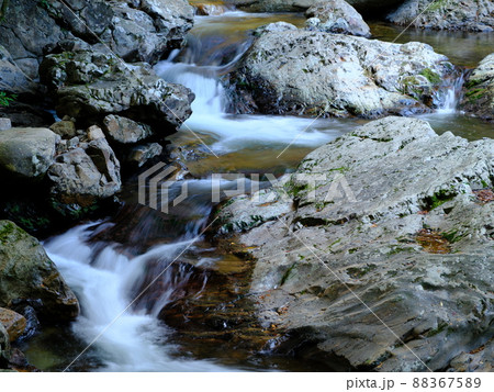 夏の滑床渓谷 88367589