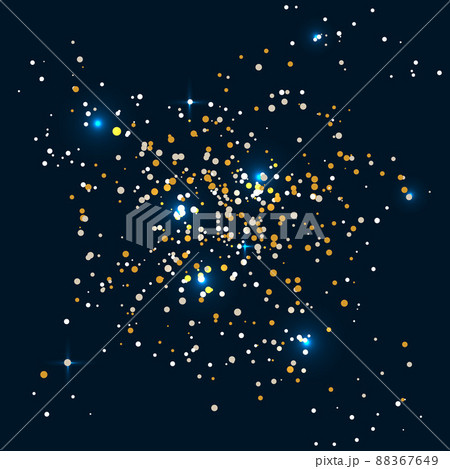 Night space background with colorful stars 88367649