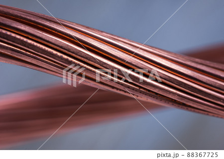 Close-up Copper Wire, Energy and Raw Material Industry 88367725