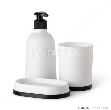 Bottle, soap and towel 88368980