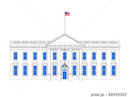 アメリカ大統領官邸 ホワイトハウス 正面玄関 アメリカ大統領官邸 ホワイトハウス 正面玄関 88369303