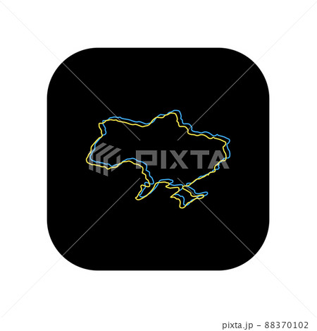 Ukraine map symbol icon. Ukraine map symbol icon. 88370102