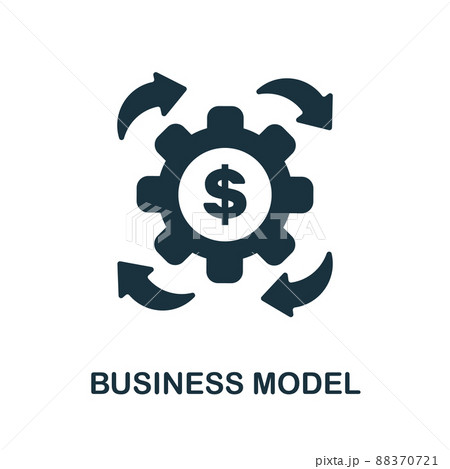 Business Model icon. Monochrome simple Business Model icon for templates, web design and infographics Business Model icon. Monochrome simple Business Model icon for templates, web design and infographics 88370721