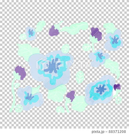 北欧風花の背景ベクターイラスト 北欧風花の背景ベクターイラスト 88371208