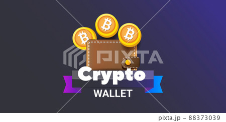 Cryptocurrency wallet concept illustration with wallet and crypto coins isolated on grey background. Crypto wallet landing page and poster design template. Crypto wallet for bitcoin, solana, ethereum Cryptocurrency wallet concept illustration with wallet and crypto coins isolated on grey background. Crypto wallet landing page and poster design template. Crypto wallet for bitcoin, solana, ethereum 88373039