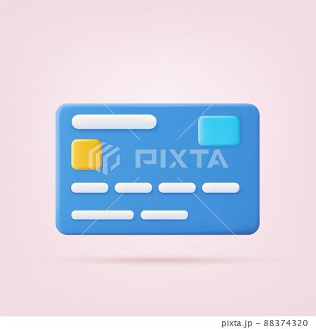 3d credit card 3d credit card 88374320