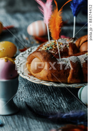Spanish mona de pascua, eaten on Easter Monday 88374452