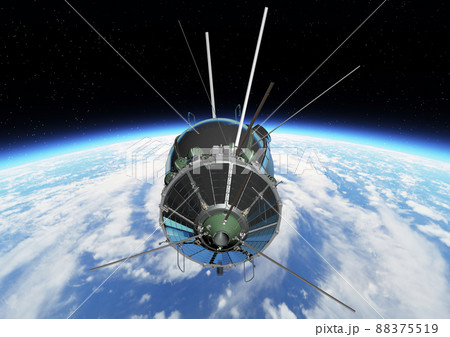 The first spaceship at the orbit 88375519