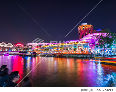 シンガポール クラーク・キー 夜景 シンガポール クラーク・キー 夜景 88375694