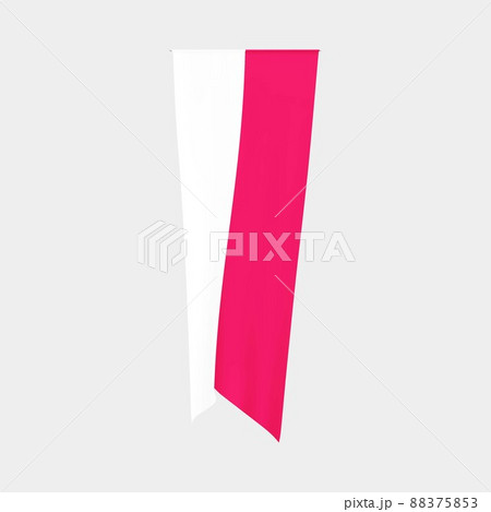 Polish vertical flag. Poland national waving flag. Polish vertical flag. Poland national waving flag. 88375853