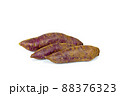 Sweet potato close up on the white background 88376323