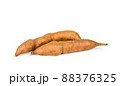 Sweet potato close up on the white background 88376325