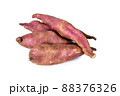 Sweet potato close up on the white background 88376326