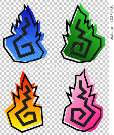 A simple illustration of a human soul that burns the human soul 88376436