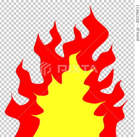 Illustration of a flame burning at high temperature 88376611