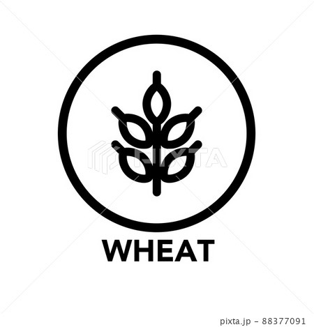 小麦のアイコン　食物アレルギー特定原材料28品目 88377091