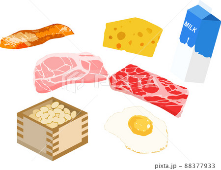 たんぱく質の取れる食事メニュー 88377933