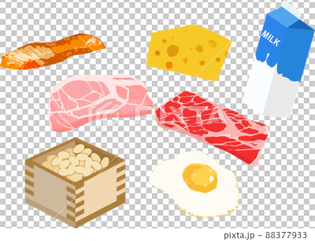 たんぱく質の取れる食事メニュー 88377933