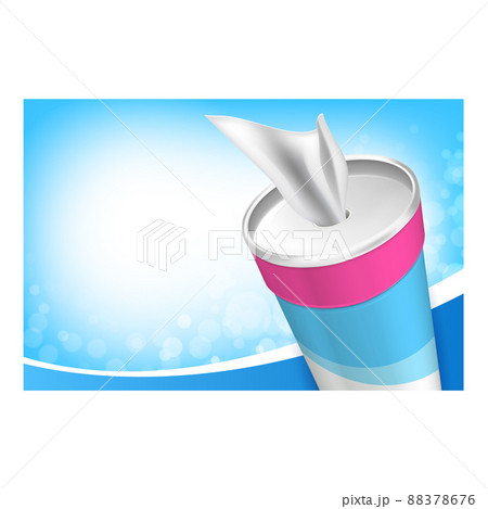 Antiseptic Wipes Creative Promotion Poster Vector Antiseptic Wipes Creative Promotion Poster Vector 88378676
