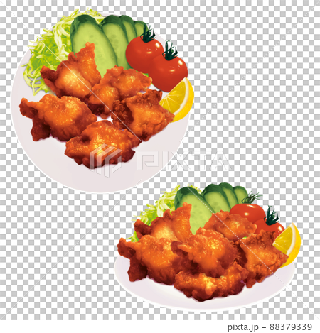 並盛りから揚げセット(印刷しても綺麗) 並盛りから揚げセット(印刷しても綺麗) 88379339