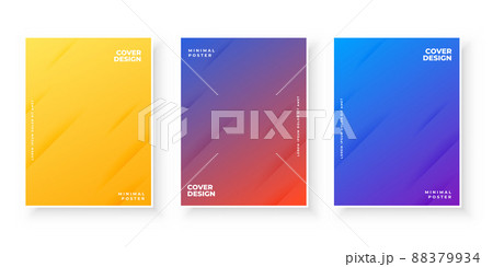 Colorful modern gradient covers abstract design set Colorful modern gradient covers abstract design set 88379934