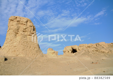 シルクロード　中国　新疆ウイグル自治区　トルファン　世界文化遺産　交河故城 88382589