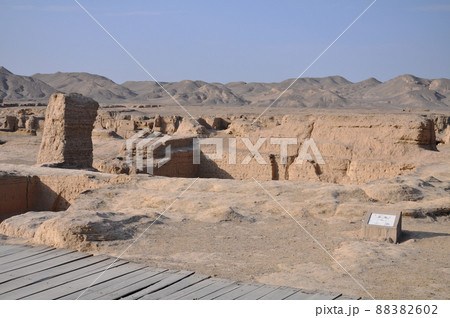 シルクロード 中国 新疆ウイグル自治区 トルファン 世界文化遺産 交河故城 シルクロード 中国 新疆ウイグル自治区 トルファン 世界文化遺産 交河故城 88382602