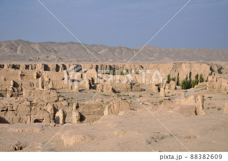 シルクロード 中国 新疆ウイグル自治区 トルファン 世界文化遺産 交河故城 シルクロード 中国 新疆ウイグル自治区 トルファン 世界文化遺産 交河故城 88382609