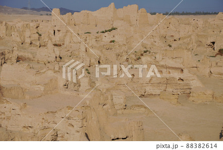 シルクロード　中国　新疆ウイグル自治区　トルファン　世界文化遺産　交河故城 88382614