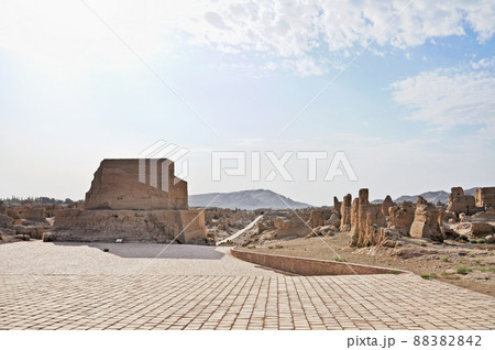 シルクロード　中国　新疆ウイグル自治区　トルファン　世界文化遺産　交河故城 88382842