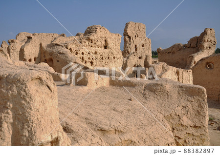 シルクロード 中国 新疆ウイグル自治区 トルファン 世界文化遺産 交河故城 シルクロード 中国 新疆ウイグル自治区 トルファン 世界文化遺産 交河故城 88382897