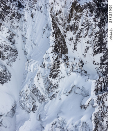 Aerial View of Mount Judge and Canadian Rocky Mountain Landscape. Aerial View of Mount Judge and Canadian Rocky Mountain Landscape. 88382936