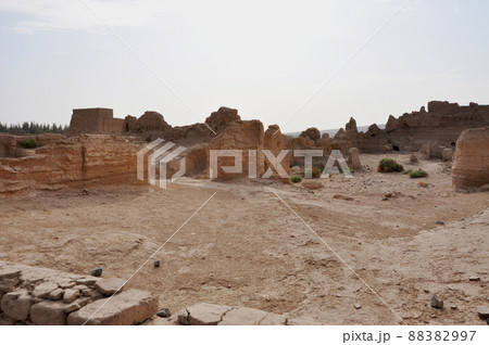 シルクロード　中国　新疆ウイグル自治区　トルファン　世界文化遺産　交河故城 88382997