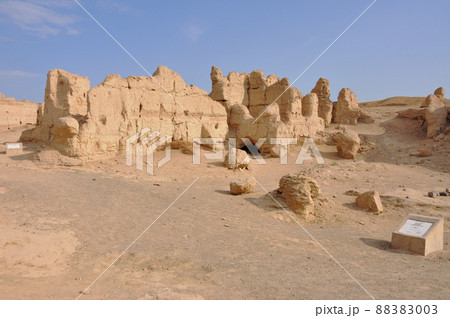 シルクロード　中国　新疆ウイグル自治区　トルファン　世界文化遺産　交河故城 88383003